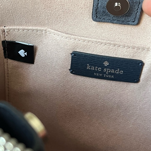 ♠️Kate Spade Phoebe Suede Embroidered Medium Top Handle Bag - Picture 9 of 11